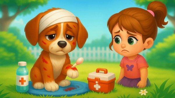 Caring for a Rescued Puppy: A Gentle Bonding Game