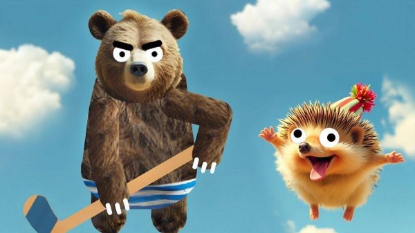 Forest Bear Hockey Puzzle